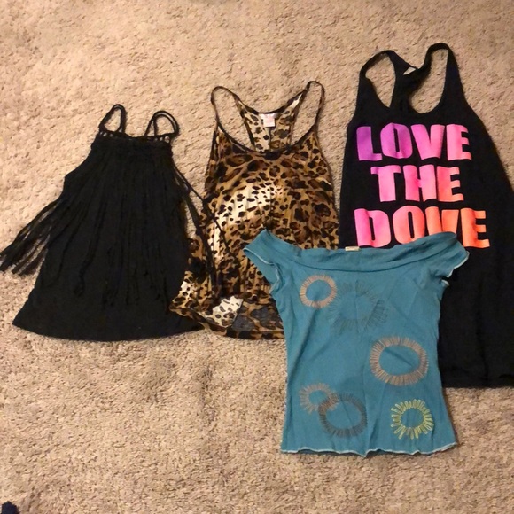 Tops - BUNDLE OF 4 fun tank tops